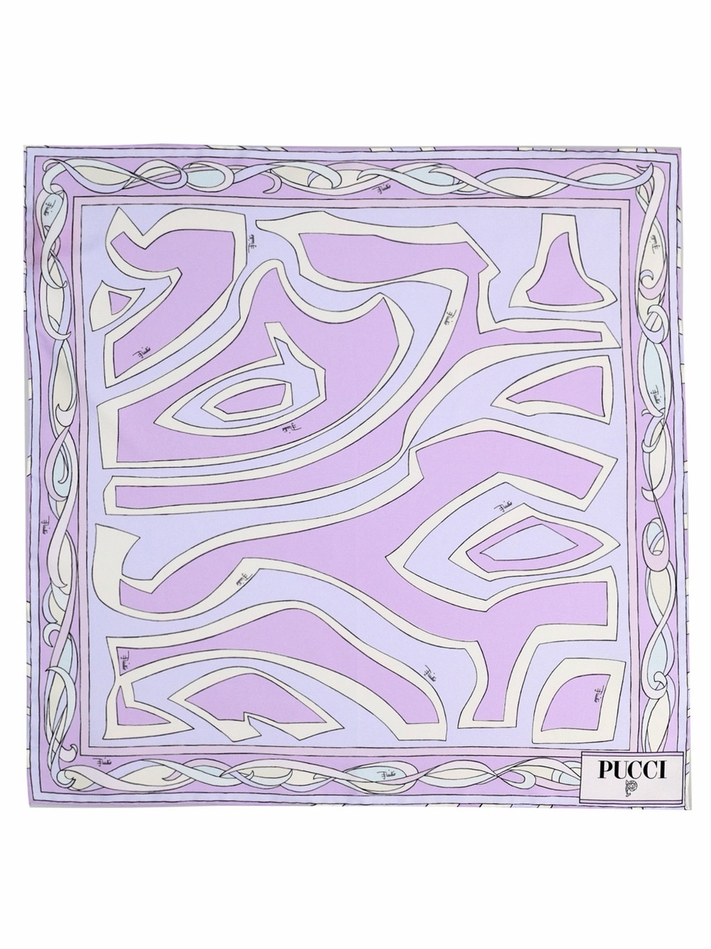 Pucci Lavender Graphic Silk Scarf | NWT